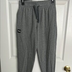 Under Armour Gray Joggers with Relaxed Fit and Drawstring Waist
